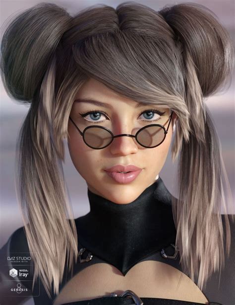 Cady Hair For Genesis 3 And 8 Females In Vendor Aprilysh 3d Models By Daz 3d Hair Red To