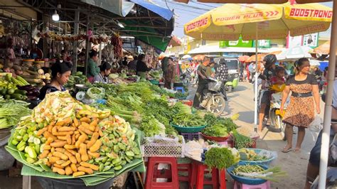 Good Morning Market Tour Daily Life Phnom Penh City Kombol Youtube