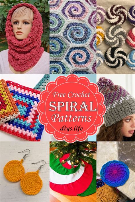 25 Free Crochet Spiral Patterns Diys