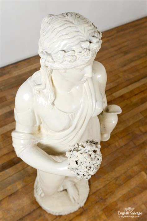 Plaster Statue Of A Lady In Georgian Style