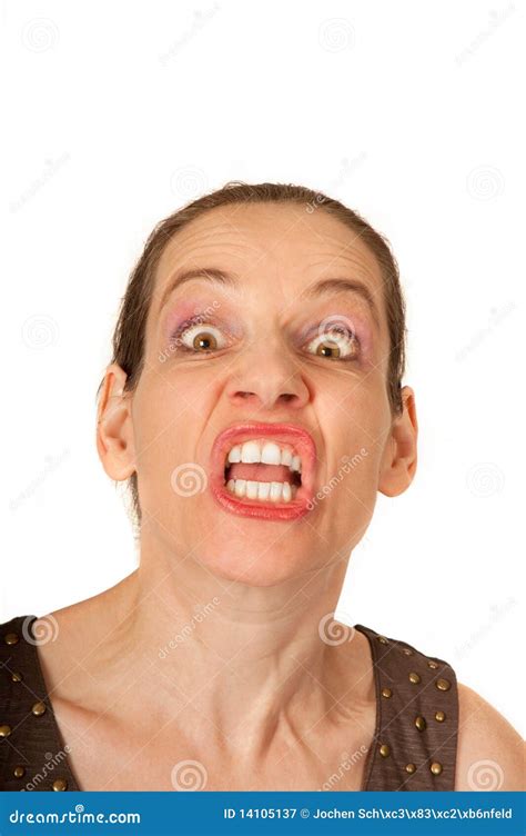 woman with crazy expression stock image image of neck eyes 14105137