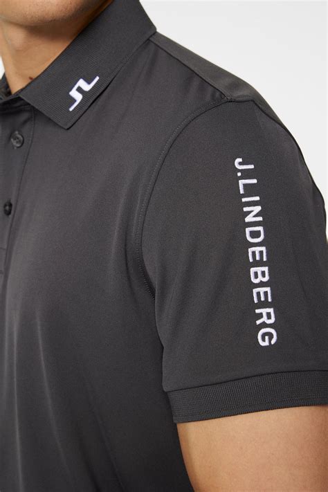 Tour Tech Slim Fit Polo Asphalt Jlindeberg