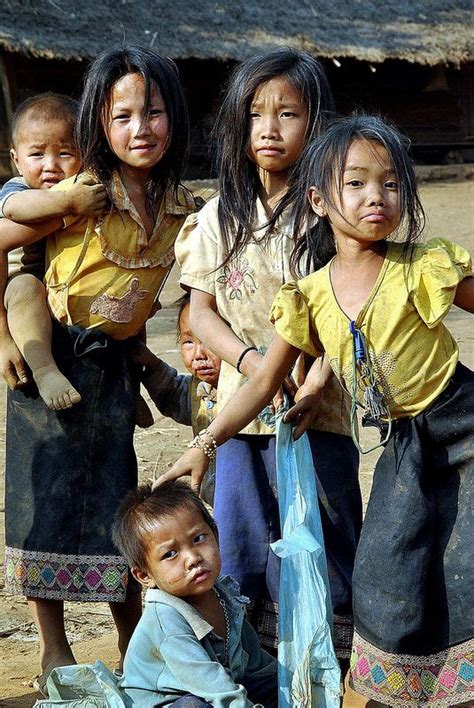 Lao Village Children Beautiful Children Kids Around The World