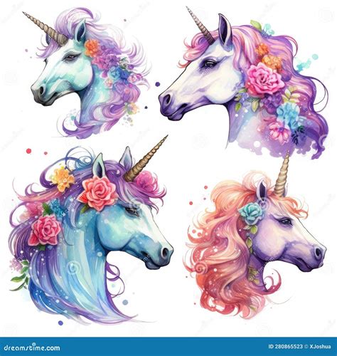 Unicorn In Rococo Fashion Enchanting Illustrations Magical Creatures