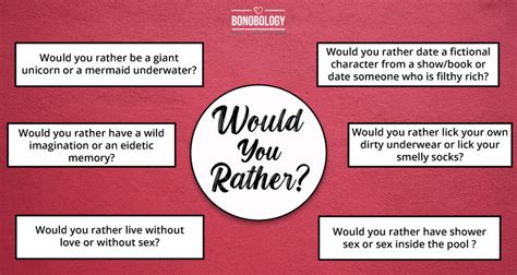 155 deep sexy funny romantic and gross would you rather questions