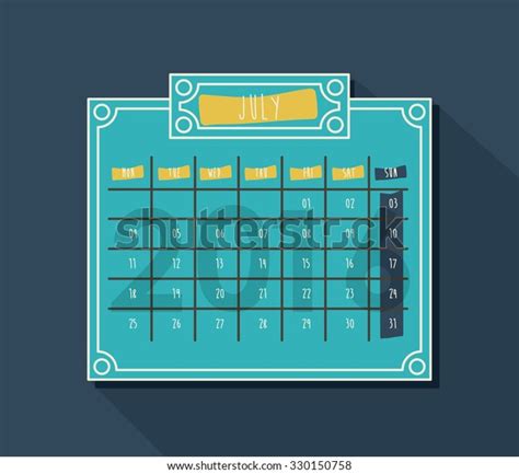 Calendar Year 2016 Design Vector Illustration Stock Vector Royalty