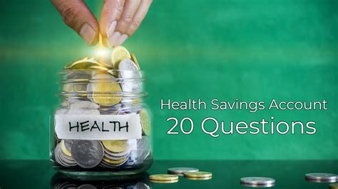 Health Care Savings Accounts 20 Good Questions Washington