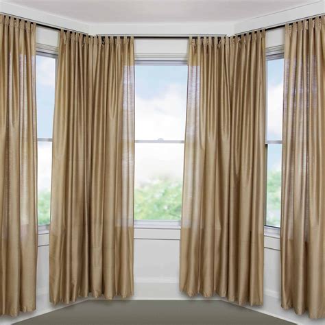 15 Collection Of Blackout Curtains Bay Window Curtain Ideas