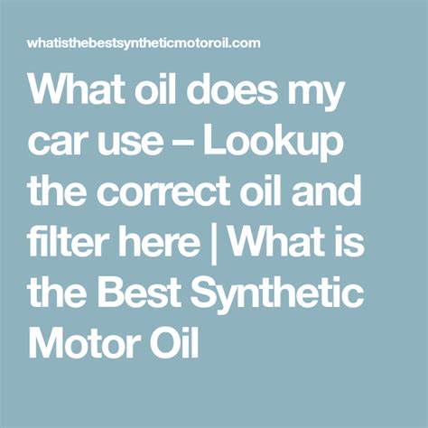 How To Tell Which Oil My Car Uses