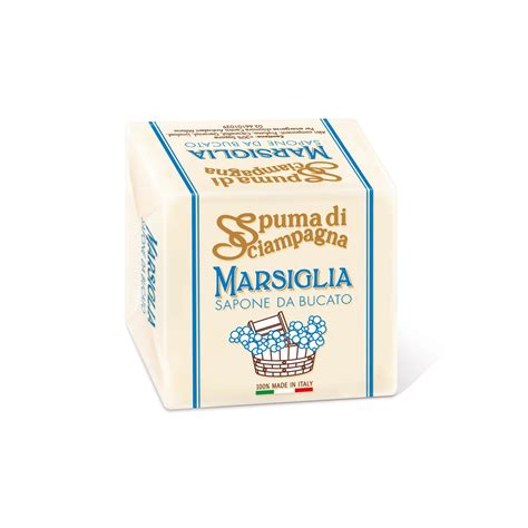 Spuma Di Sciampagna Marsiglia Laundry Soap In Cube 250 Gr Emporio