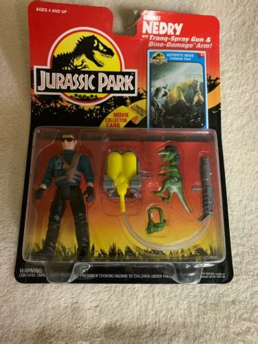 Nib Vintage Jurassic Park Dennis Nedry Tranq Spray Gun 1993 Toy New In Box Values Mavin
