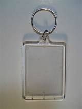 Plastic Keychain Picture Frame Photos