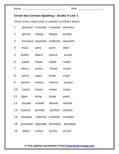 54 4th Grade Phonics Spelling Worksheets Marinfd