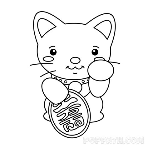 Lucky Cat Drawing At Explore Collection Of Lucky