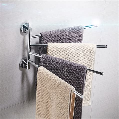 Bath Towel Rack Stainless Steel 234 Poles Movable Racks Bathroom