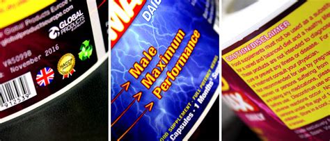 Gold Max Daily Supplement Labels The Etiquette Labelling And Label