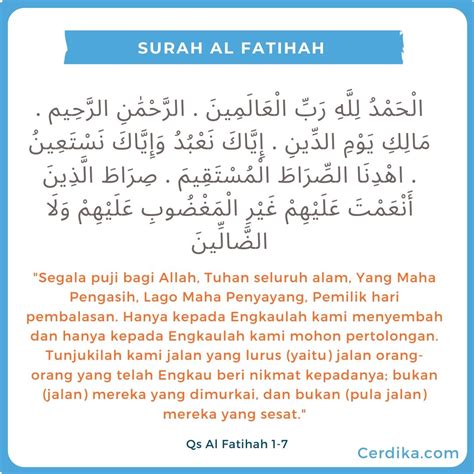 Doa Setelah Membaca Al Fatihah Dan Artinya Lina Pdf