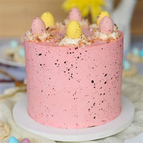 Easter Cake With Speckled Buttercream Easy Sugar Geek Show