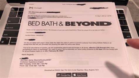 Update Conflicting Return Policy Website Bed Bath And Beyond Youtube