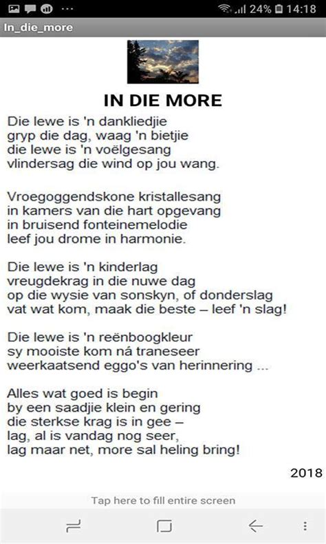 A collection of afrikaans set poems from the matric syllabus. Afrikaanse Gedigte (Poems) for Android - APK Download
