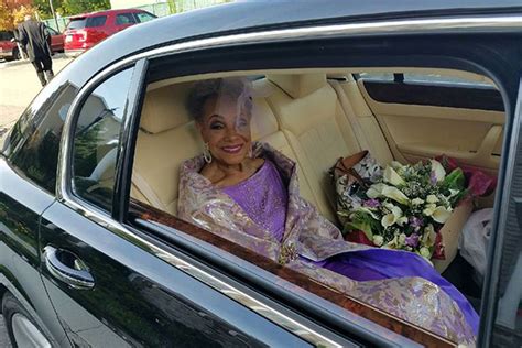 This 86 Year Old Bride Stunned In A Purple Wedding Dress