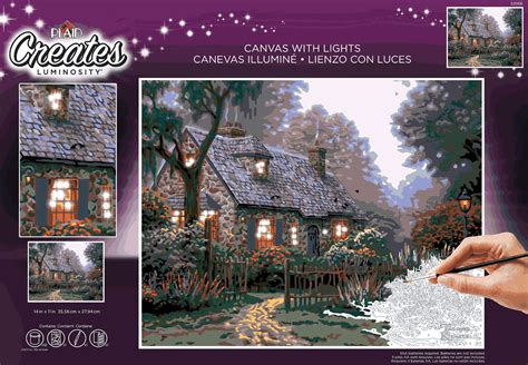 Win A Paint By Number Kit On Canvas With Lighting Thomas Kinkade Studios