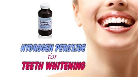 Teeth Whitening How To Whiten Teeth With Hydrogen Peroxide