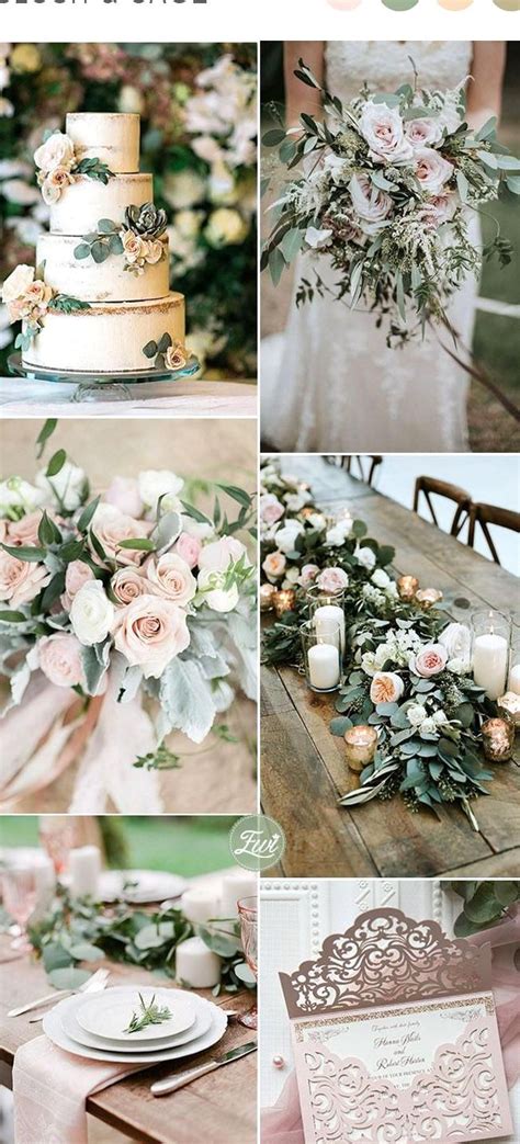 Create an elevated, formal look by adding gold accents, or go wild with greenery if your style is more boho and organic. sweet blush and sage green spring and summer garden ...