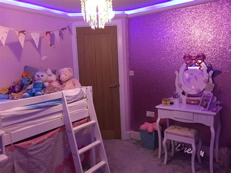 Little Girls Pink Glitter Bedroom Glitter Bedroom