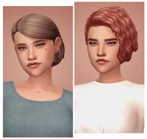 Pin By Grace On Sims 4 Cc Sims Hair Cute Hairstyles For
