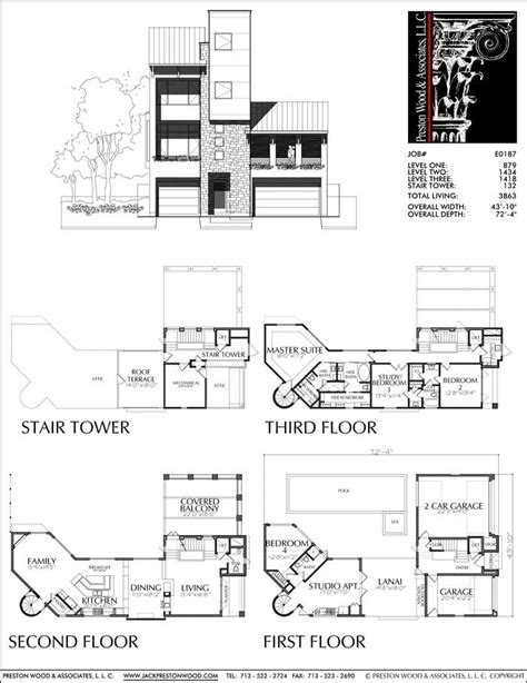 New Floor Plans For 3 Story Homes Residential House Plan Custom Home Preston Wood And Associates