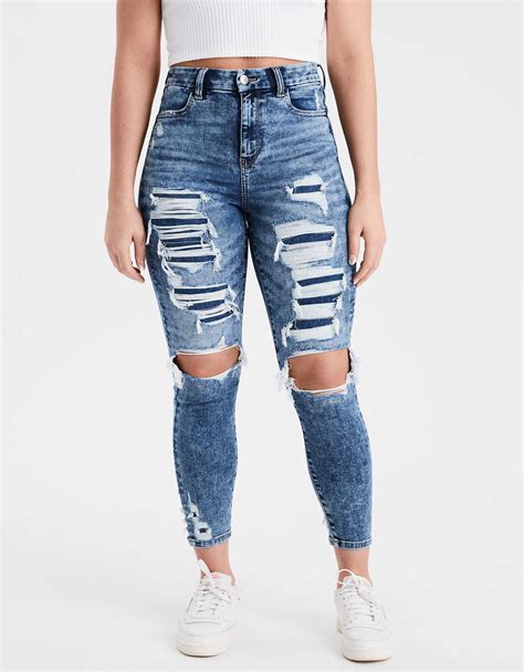 Ae Next Level Curvy Super High Waisted Jegging Crop In 2020 Pretty Outfits Free Jeans