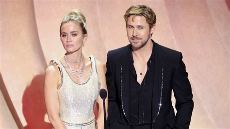 Ryan Gosling And Emily Blunt Roast ‘barbenheimer Rivalry At The Oscars