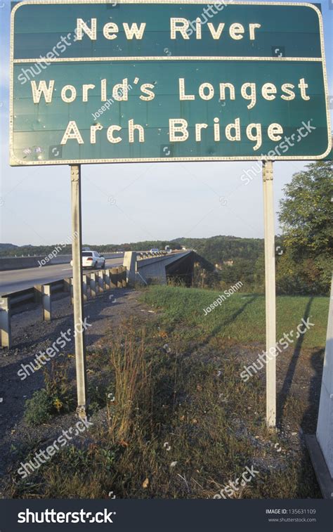 New River Worlds Longest Arch Bridge Stock Photo 135631109 Shutterstock