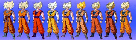 Goku Colors Comparisons 2 By Gigagoku30 On Deviantart