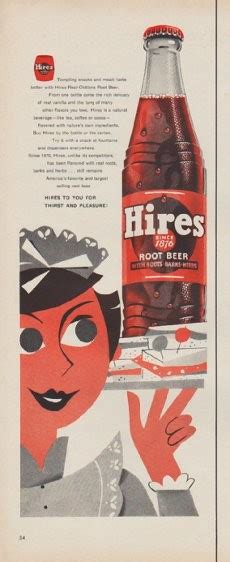 1954 hires root beer vintage ad snacks and meals