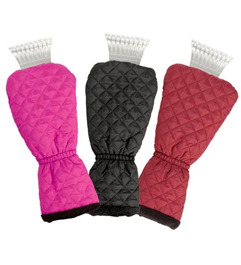 Quilted Ice Scraper Glove With Insulated Liner For Warmth Plowhearth