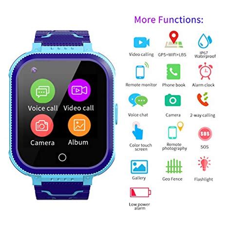 4g Kids Smart Watches Ip67 Waterproof Lbs Wifi Gps Tracker Children