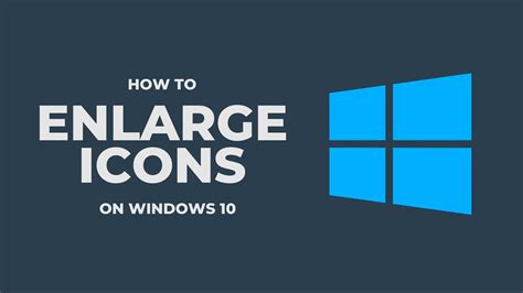How To Make Desktop Icons Bigger On Windows 10 Youtube