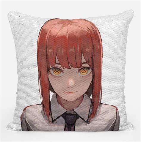 Chainsaw Man Makima Sequin Pillow Cover Celebrity Sequin Etsy