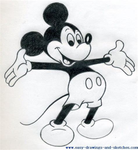 Mickey Mouse Pencil Sketch At Explore Collection