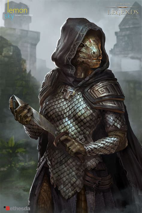 F Dragonborn Rogue Assassin Midlvl Cloak Dagger Artstation The Elders
