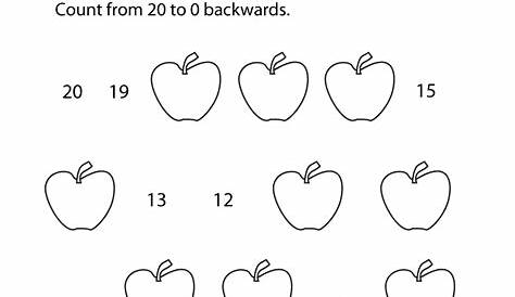 First Grade Counting Backwards Worksheet