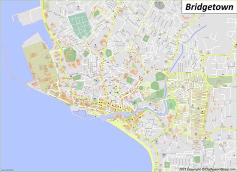 bridgetown map barbados detailed maps of bridgetown