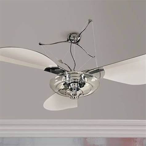 Quorum ceiling fan light kit. 58" Quorum Jellyfish Chrome Ceiling Fan with Light Kit ...