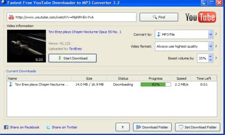 With youtube music downloader, you can download millions of music and listen to them on your ipod, mp3 player, or watch them on your pc, ipod, iphone, psp downloading videos on youtube. Top 5 Free YouTube MP3 Downloader for Mac