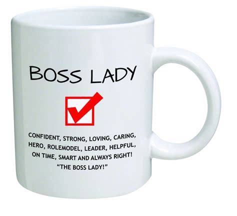 Funny Coffee Mugs And Mugs With Quotes Funny Boss Lady 11oz Coffee Mug Novelty Office Job