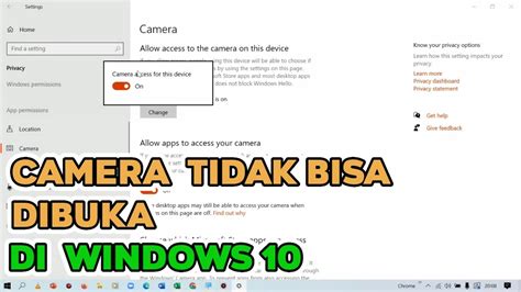 Tips Mengatasi Camera Webcam Laptop Windows Yang Tidak Bisa