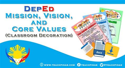 Printable Deped Mission Vision And Core Values Download Link