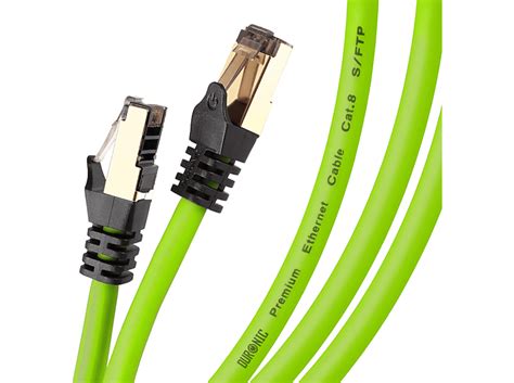 Cable De Ethernet Cat8 Duronic Gn 1m Cat8 Cable De Ethernettrenzado De